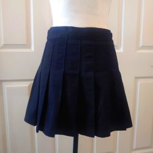 John Galt/Brandy Melville Pleated Skirt Dark Navy Women's Size XS-M (One Size)